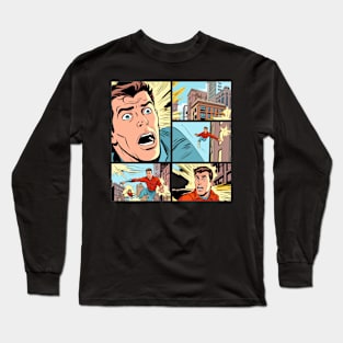 Retro Comic Long Sleeve T-Shirt